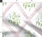 Pink Trellis Ribbons Sweet Pea Plant Blue Green Grandmillenial Custom Printed Fabric by Spoonflower Various Fabrics by the Yard or Fat Quarter